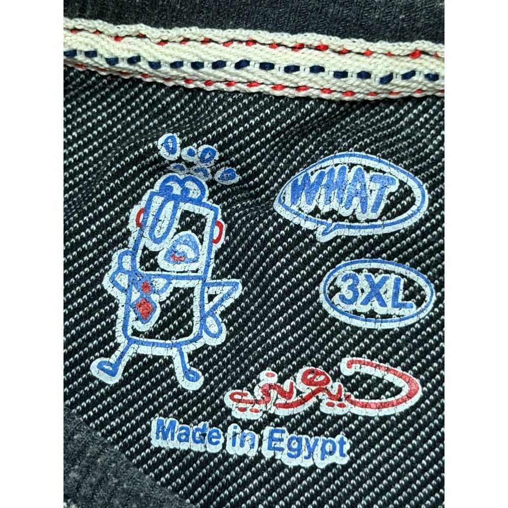 What Crewneck Sweatshirt Mens 3XL Thankful Embroidered Elbow Patch Heavyweight - Picture 2 of 13